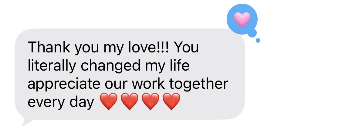 Client says the coaching changed her life