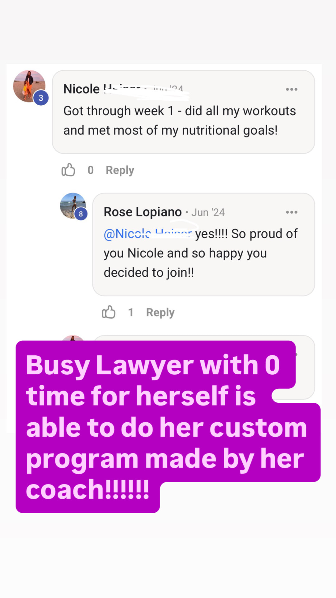 Busy lawyer completing her custom coaching program